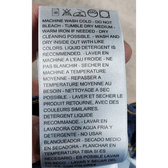 LEVIS 724 Women's Sz 27 High Rise Straight Crop Dark Blue Wash Red Tag EUC - Picture 12 of 12